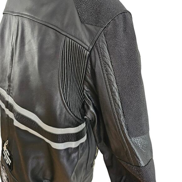 Motorcycle Leather Jacket - Picture 9 of 12